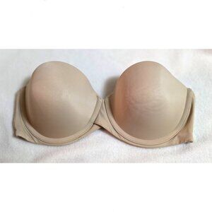 36C Bra Maidenform Beige Strapless Womens Underwire Tshirt